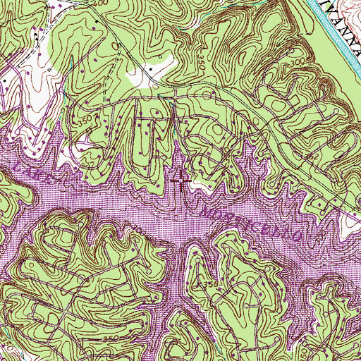 Topographic Map of Polk Cove, VA