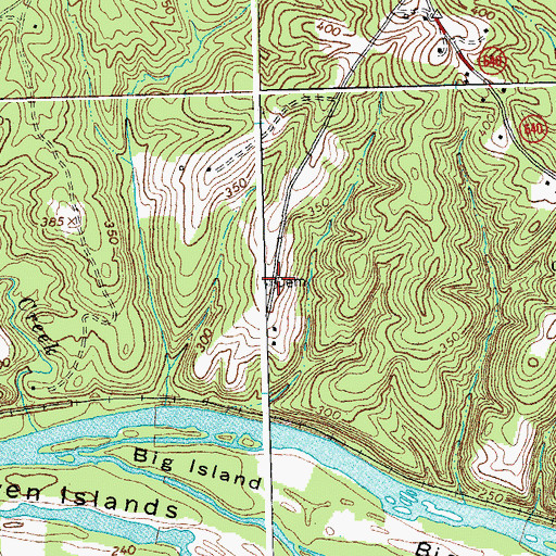 Topographic Map of Proffitt Cemetery, VA