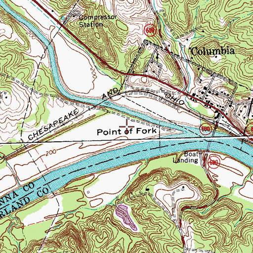 Topographic Map of Rasawek (historical), VA