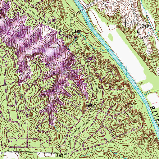 Topographic Map of Washington Cove, VA