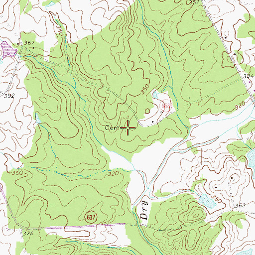 Topographic Map of Friedman Cemetery, VA