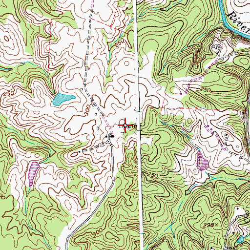 Topographic Map of Harrison Cemetery, VA