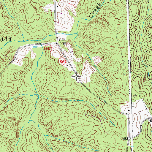 Topographic Map of Pine Grove School (historical), VA