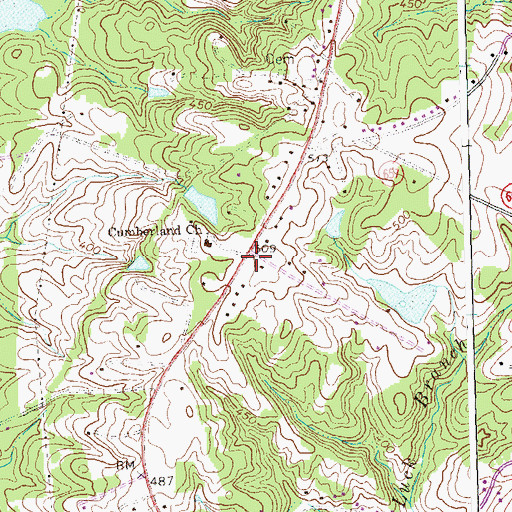 Topographic Map of Tacoma School (historical), VA