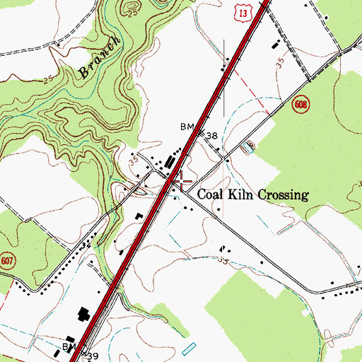 Topographic Map of Coal Kiln Crossing, VA