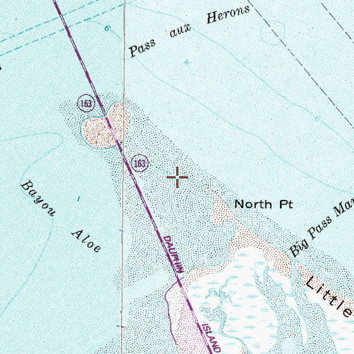 Topographic Map of Little Pass Margaret, AL