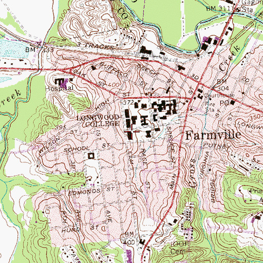 Topographic Map of Stubbs Hall, VA