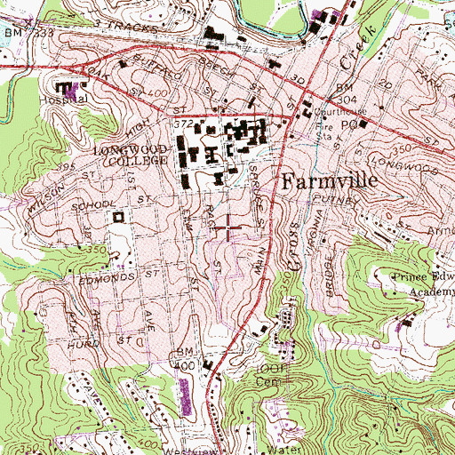 Topographic Map of Wygal Hall, VA