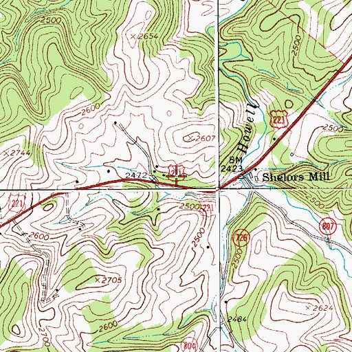 Topographic Map of West Fork Church (historical), VA