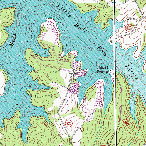 Topographic Map of Arrowhead, VA