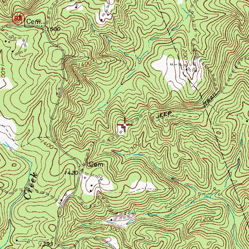 Topographic Map of Brier Mountain School (historical), VA