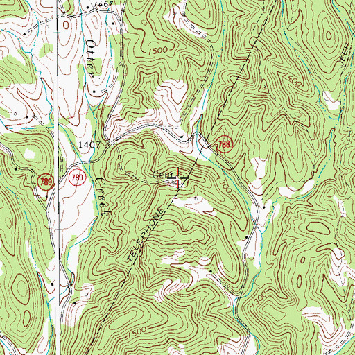 Topographic Map of Brogan Cemetery, VA