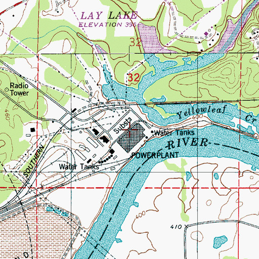 Topographic Map of Chitothibi (historical), AL