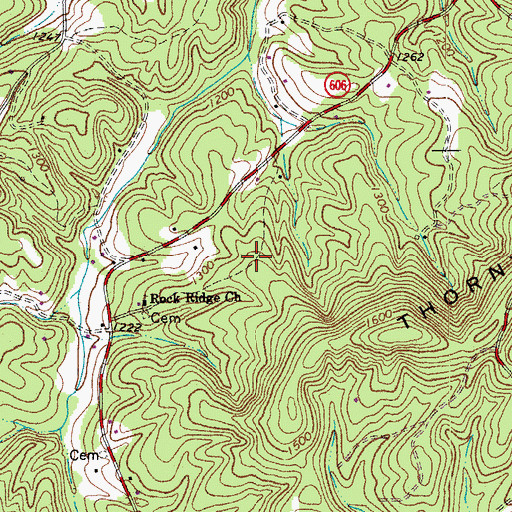 Topographic Map of Mason School (historical), VA