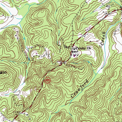 Topographic Map of Niblett Hill School (historical), VA