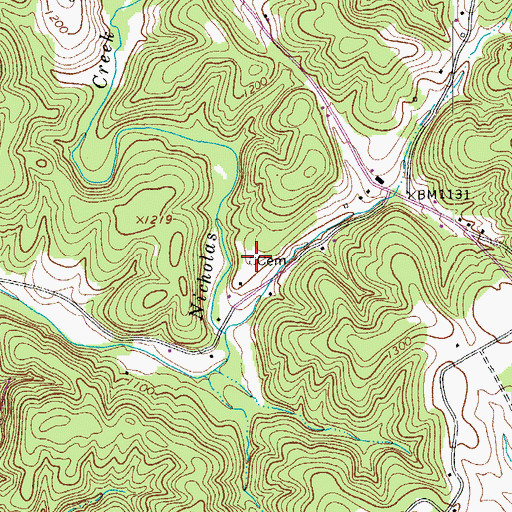 Topographic Map of Prilliman Cemetery, VA