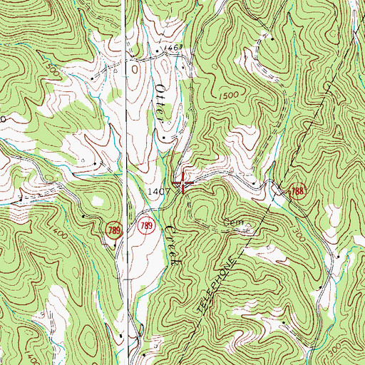 Topographic Map of Saint Pauls Church (historical), VA