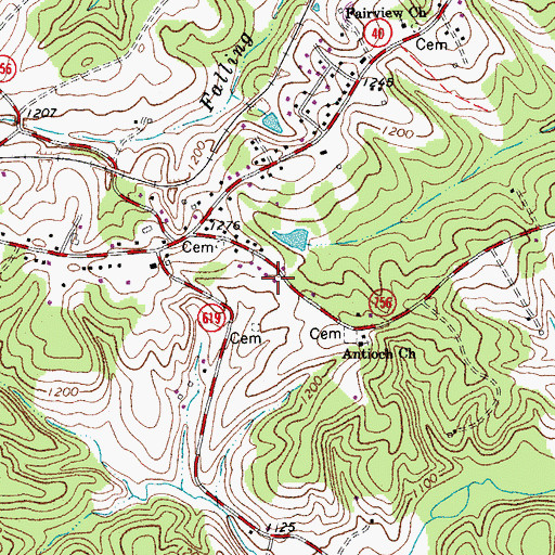 Topographic Map of Sheeler School (historical), VA