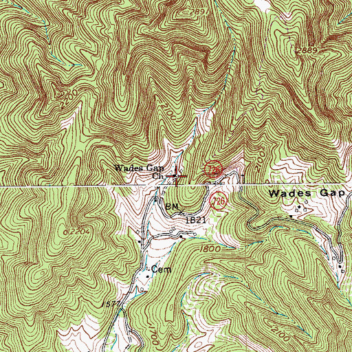 Topographic Map of Webb School (historical), VA