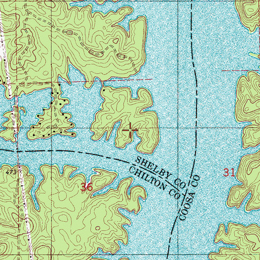 Topographic Map of Unchaula (historical), AL