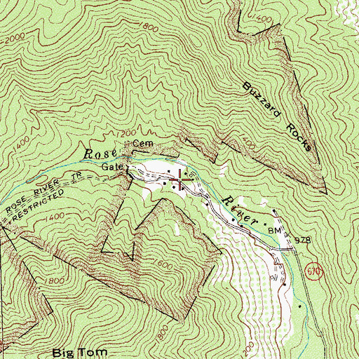 Topographic Map of Ferham School (historical), VA