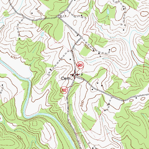 Topographic Map of Madison Church of the Brethren, VA