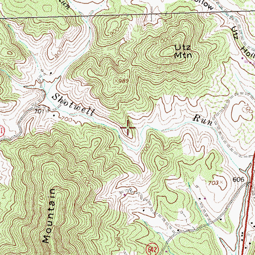 Topographic Map of Shotwell School (historical), VA