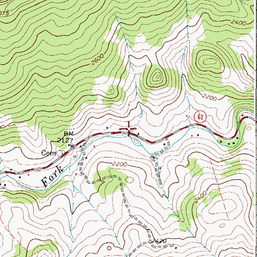 Topographic Map of Byron, VA