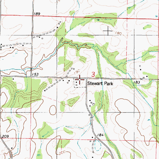 Topographic Map of Community Church, AL
