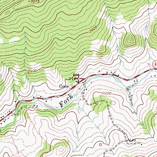 Topographic Map of Sunny Point Church (historical), VA