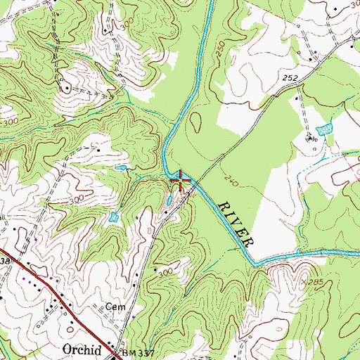Topographic Map of Busbee and Son Mill (historical), VA