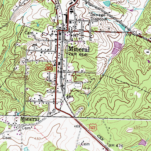 Topographic Map of Elizabeth Trice Walton Park, VA