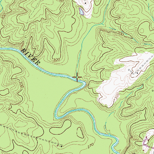 Topographic Map of Indian Creek, VA