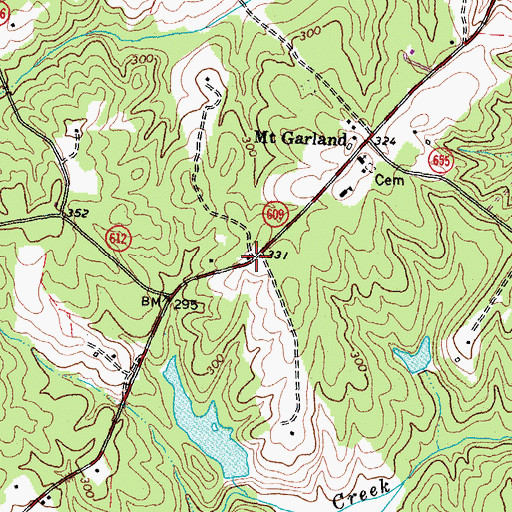 Topographic Map of Longcreek (historical), VA
