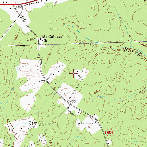 Topographic Map of Orange County, VA