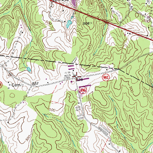 Topographic Map of Trice (historical), VA