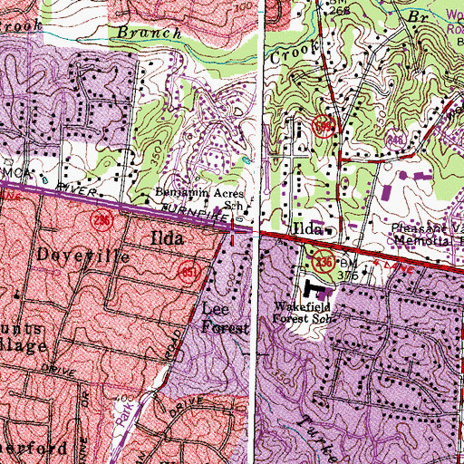Topographic Map of Ilda, VA