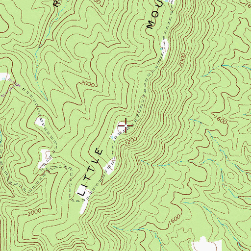 Topographic Map of Little Mountain, VA