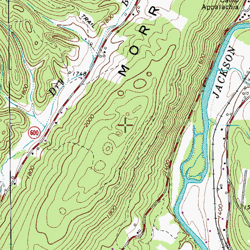 Topographic Map of Morris Hill, VA