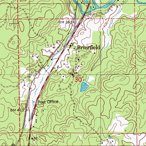 Topographic Map of Rehobeth Church, AL