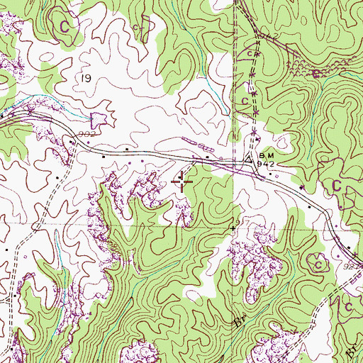 Topographic Map of New Pleasant Church, AL