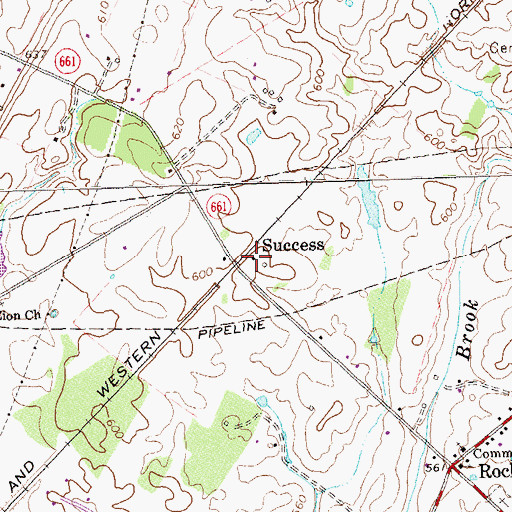 Topographic Map of Success, VA
