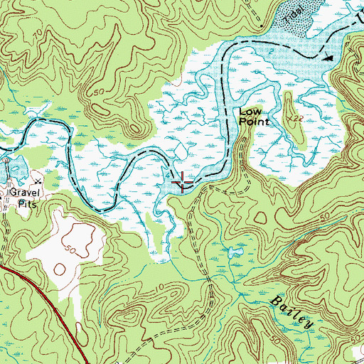 Topographic Map of Bailey Branch, VA