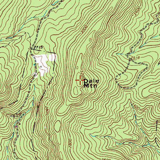 Topographic Map of Dale Mountain, VA