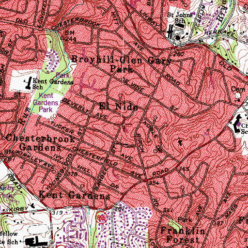 Topographic Map of El Nido, VA