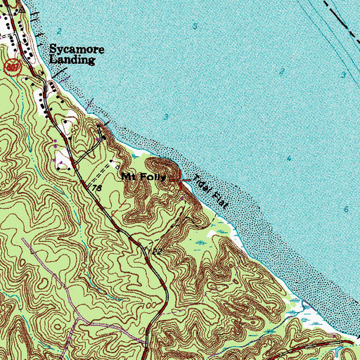 Topographic Map of Mount Folly, VA