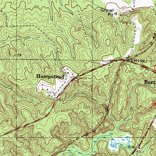 Topographic Map of Hampstead, VA