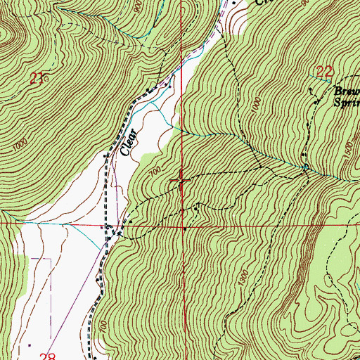 Topographic Map of Jones Cemetery, AL