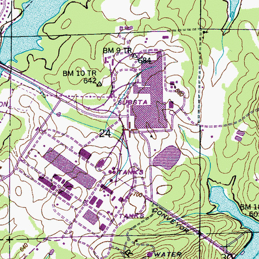 Topographic Map of Goose Pond Island, AL