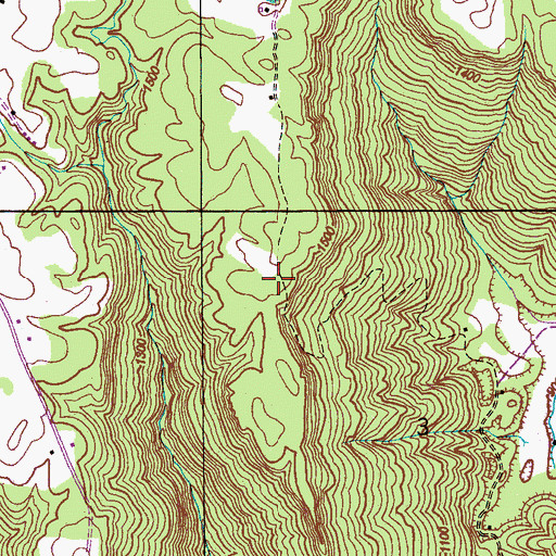 Topographic Map of Pierceton (historical), AL